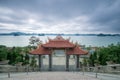 Bai Tu Long Bay view from Cai Bau Pagoda - Truc Lam Temple Royalty Free Stock Photo