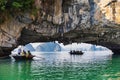 BAI TU LONG, VIETNAM - JAN 1, 2023: Famous arch at Bai Tu Long Bay in Vietnam Royalty Free Stock Photo