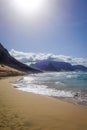 Baia das Gatas beach on Sao Vicente Island, Cape Verde Royalty Free Stock Photo