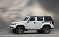BAIC BJ40 white car. Royalty Free Stock Photo