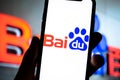 Baidu logo on smartphone screen.