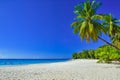 Baie Beau Vallon - paradise beach on island Mahe - beautiful coast of Seychelles Royalty Free Stock Photo