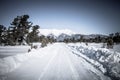 Baikal. Holy Nose Peninsula. Barguzinsky Gulf Coast in the winter. Tinted. Royalty Free Stock Photo