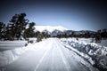 Baikal. Holy Nose Peninsula. Barguzinsky Gulf Coast in the winter. Tinted. Royalty Free Stock Photo