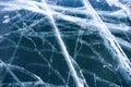 Baikal ice. Cracks in the ice of Lake Baikal. Winter Baikal. Air bubbles in ice. Air in ice.