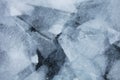 Baikal lake ice. Top view. Winter texture Royalty Free Stock Photo