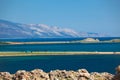 Baikal lake landscape with mountains Royalty Free Stock Photo
