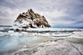 Baikal Lake in winter Royalty Free Stock Photo