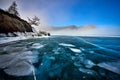 Baikal Lake in winter Royalty Free Stock Photo