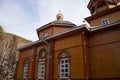 Baikal, Listvyanka. Church of St. Nicholas. Landmark. Orthodox architecture. Tourism in Russia. Royalty Free Stock Photo