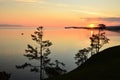 Baikal sunrise Royalty Free Stock Photo