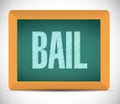 bail board sign illustration design Royalty Free Stock Photo