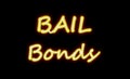 Bail bond sign on black Royalty Free Stock Photo