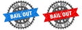 bail out band sign. bail out grunge stamp set Royalty Free Stock Photo