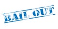 Bail out blue stamp