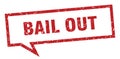 bail out speech bubble. Royalty Free Stock Photo