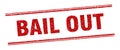 bail out stamp. bail out square grunge sign. Royalty Free Stock Photo