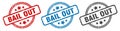 bail out stamp. bail out round isolated sign. Royalty Free Stock Photo