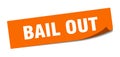 bail out sticker. Royalty Free Stock Photo