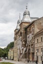 Old buildings in the old area of the city Baile Herculane, Caras-Severin, Romania. Royalty Free Stock Photo