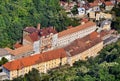 Baile Herculane seen from above Royalty Free Stock Photo