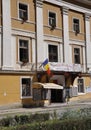 Baile Herculane, 30th July: Historic buildings in Hercules Square from Baile Herculane Resort in Romania Royalty Free Stock Photo