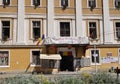 Baile Herculane, 30th July: Historic buildings in Hercules Square from Baile Herculane Resort in Romania Royalty Free Stock Photo