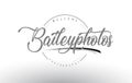 Bailey Personal Photography Logo Design with Photographer Name.