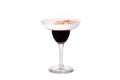 Baileys cocktail black and white Royalty Free Stock Photo