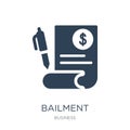 bailment icon in trendy design style. bailment icon isolated on white background. bailment vector icon simple and modern flat Royalty Free Stock Photo