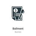 Bailment vector icon on white background. Flat vector bailment icon symbol sign from modern business collection for mobile concept Royalty Free Stock Photo