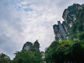 Bailong elevator of Zhangjiajie National Forest Park in Wulingyuan District Zhangjiajie City China