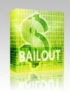 Bailout Finance illustration box package