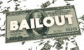 Bailout Financial Crisis Money Cash Falling Word