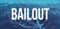 Bailout theme with Manhattan New York City