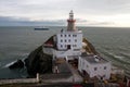 The Baily Lighthouse, Howth. co. Dublin, Baily Lighthouse on Howth cliffs, View of the Baily Lighthouse from the cliff