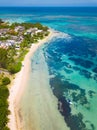 BAIN BOEUF Mauriutius. Beautiful beach in northern Mauritius. Coin de Mire, Royalty Free Stock Photo