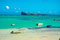 BAIN BOEUF Mauriutius. Beautiful beach in northern Mauritius. Coin de Mire, Royalty Free Stock Photo