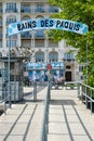 Bains des Paquis bathing facility on Geneva lake