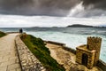 Baiona Castle - Baiona - Spain Royalty Free Stock Photo
