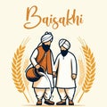 Baisakhi festival social media template