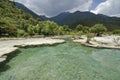 Baishuitai hot spring in China