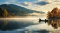 bait fishing on the lake In Royalty Free Stock Photo