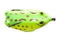 Bait green frog unreal use for fishing soft silicone on white background Royalty Free Stock Photo