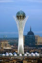 Baiterek tower in Astana city Royalty Free Stock Photo