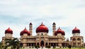 Baitul Makmur Grand Mosque red red dome Islamic building grandest largest coast holy place sky cloudy