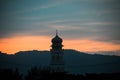 Baiturrahim Mosque Tower in Ulee Lheue