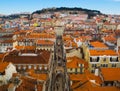 Baixa district, Lisbon, Portugal Royalty Free Stock Photo