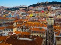 Baixa district, Lisbon, Portugal Royalty Free Stock Photo