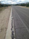 Baja Mexico highway road portrait Royalty Free Stock Photo